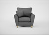 Torino Armchair Melton Wool Shale / Natural