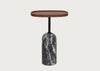 Ekero Oval Side Table Grigio Carnico 60cm