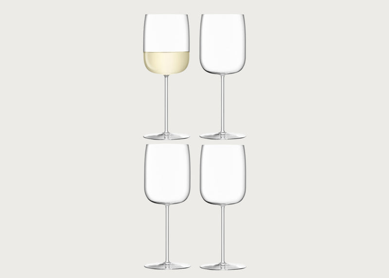 Borough White Wine Glass 380ml Clear x 4