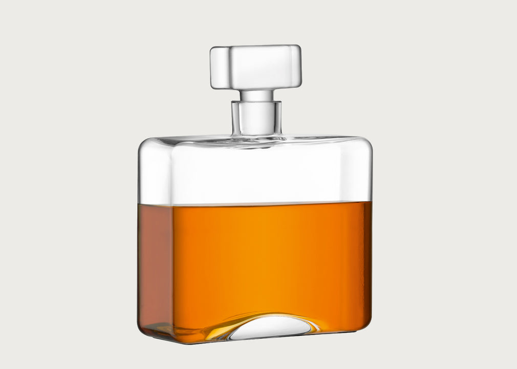 Cask Whisky Oblong Decanter 1L Clear