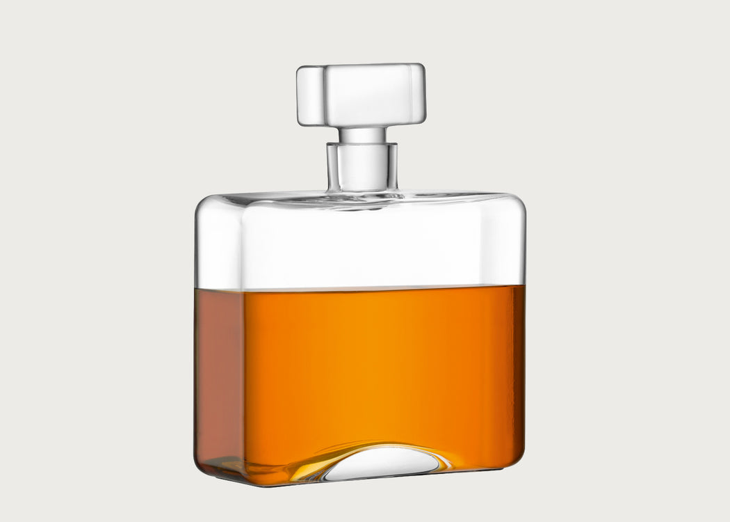 Cask Whisky Oblong Decanter 1L Clear