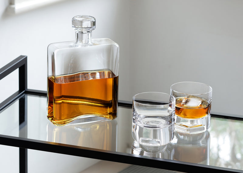 Cask Whisky Oblong Decanter 1L Clear