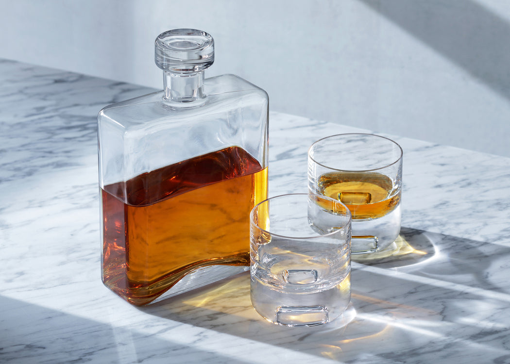Cask Whisky Oblong Decanter 1L Clear