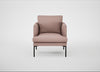 Matera Armchair Siena Cotton Dusky Pink / Black