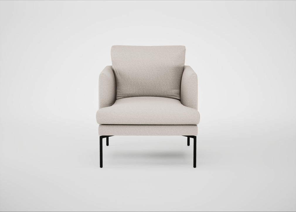 Matera Armchair Siena Cotton Natural / Black