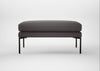 Matera Ottoman Loop Boucle Granite / Black