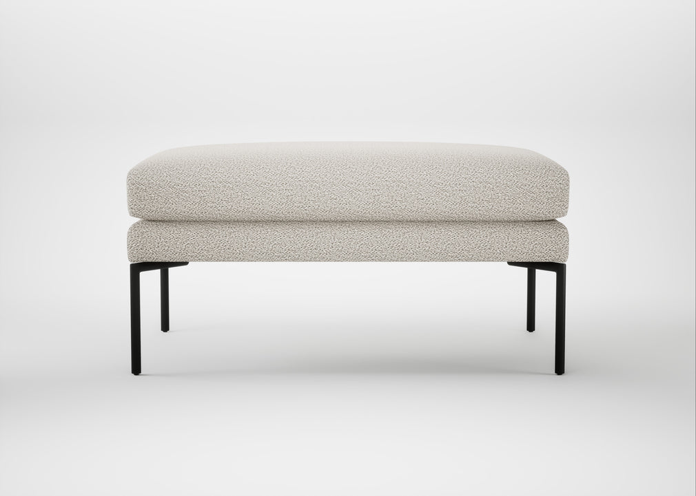 Matera Ottoman Loop Boucle Polar / Black