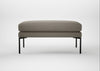 Matera Ottoman Loop Boucle Taupe / Black