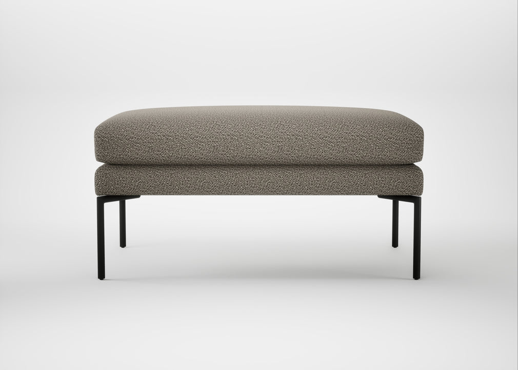 Matera Ottoman Loop Boucle Taupe / Black
