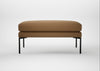 Matera Ottoman Siena Cotton Clay / Black