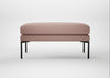 Matera Ottoman Siena Cotton Dusky Pink / Black