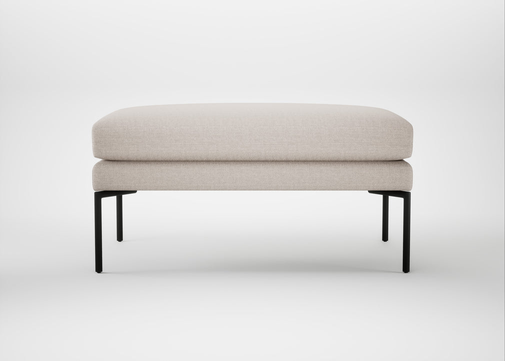 Matera Ottoman Siena Cotton Natural / Black