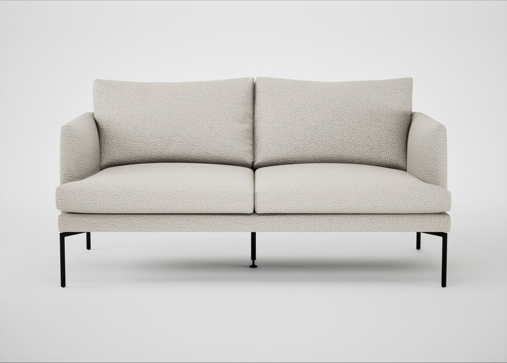 Matera 2 Seater Sofa Loop Boucle Polar / Black