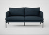 Matera 2 Seater Sofa Siena Cotton Deep Sea / Black