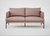 Matera 2 Seater Sofa Siena Cotton Dusky Pink / Black