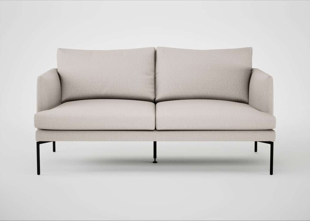 Matera 2 Seater Sofa Siena Cotton Natural / Black