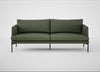 Matera 3 Seater Sofa Loop Boucle Forest / Black