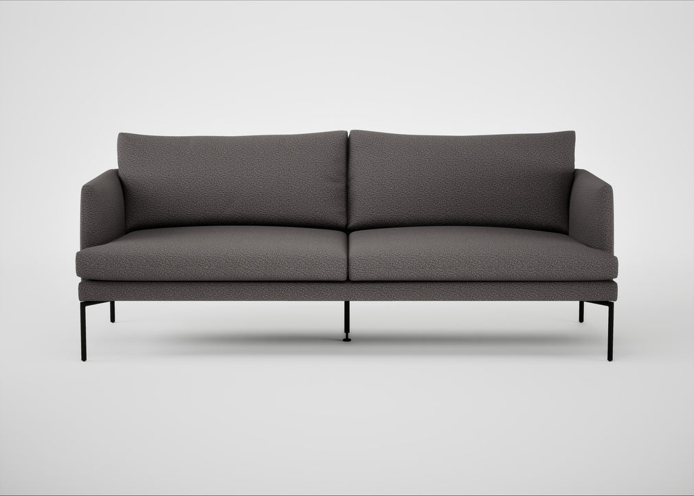 Matera 3 Seater Sofa Loop Boucle Granite / Black