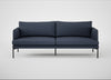 Matera 3 Seater Sofa Loop Boucle Navy / Black