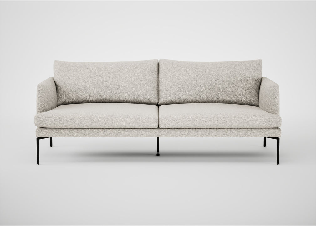 Matera 3 Seater Sofa Loop Boucle Polar / Black
