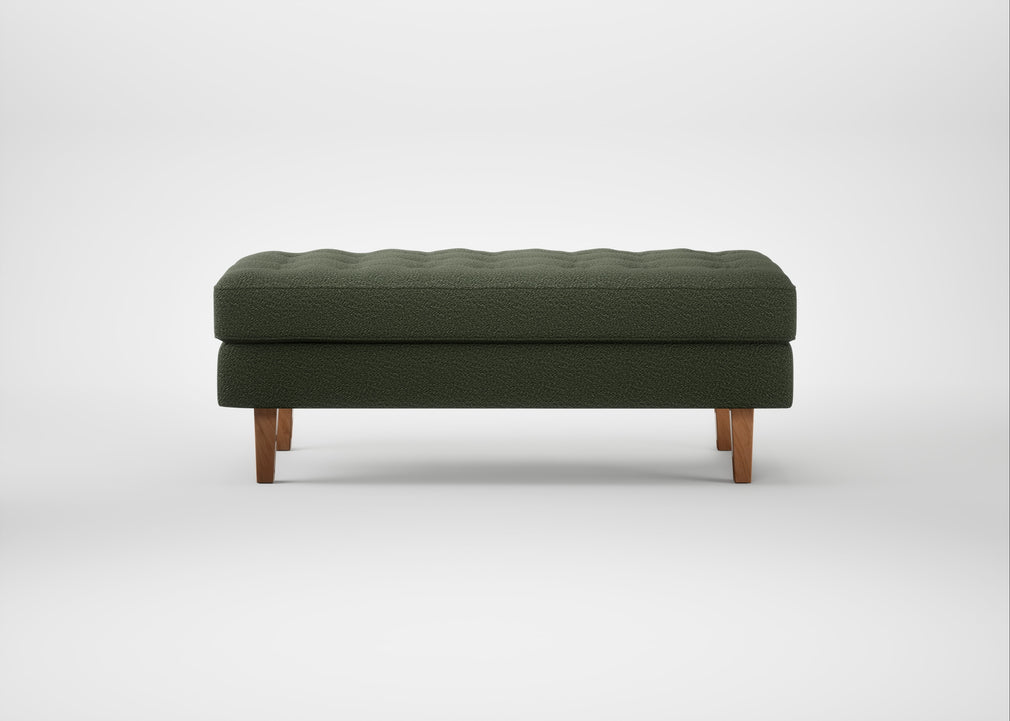 Hepburn Ottoman Loop Boucle Forest / Natural