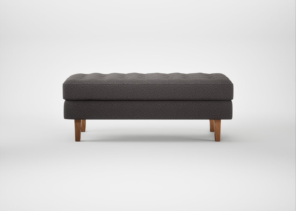 Hepburn Ottoman Loop Boucle Granite / Natural