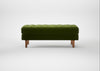 Hepburn Ottoman Nobilis Velvet Leaf / Natural