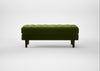 Hepburn Ottoman Nobilis Velvet Leaf / Walnut