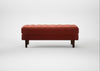 Hepburn Ottoman Nobilis Velvet Rust / Walnut