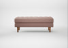 Hepburn Ottoman Siena Cotton Dusky Pink / Natural