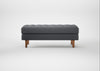 Hepburn Ottoman Siena Cotton Shale Grey / Natural