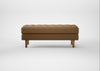 Hepburn Ottoman Siena Cotton Clay / Natural
