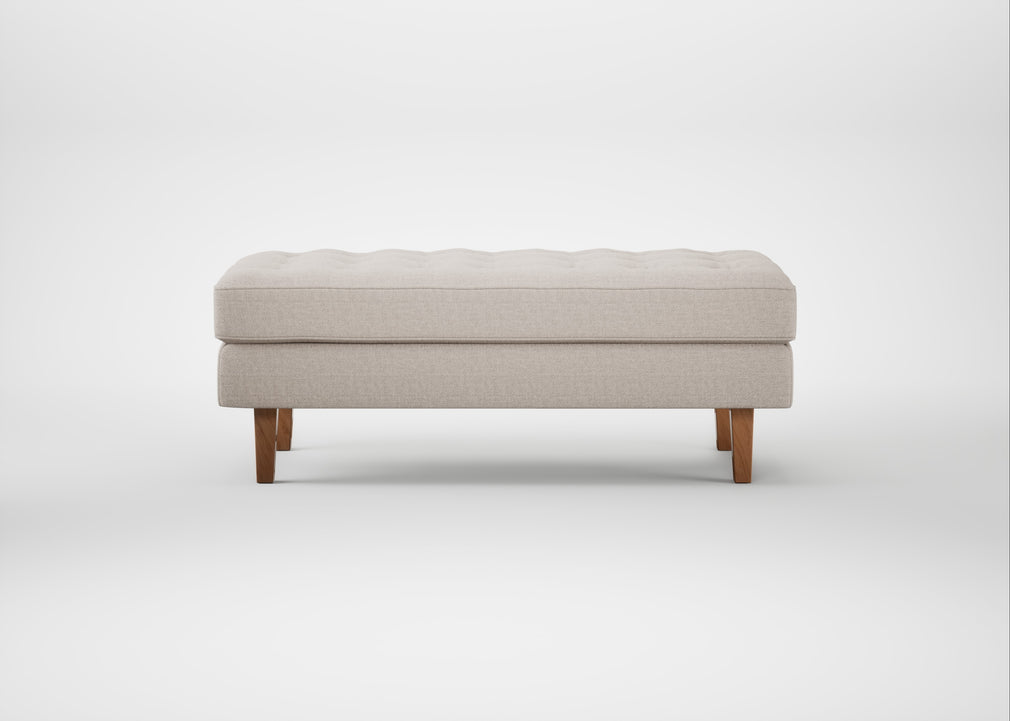 Hepburn Ottoman Siena Cotton Natural / Natural