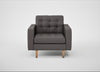 Hepburn Armchair Loop Boucle Granite / Natural