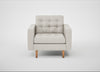Hepburn Armchair Loop Boucle Polar / Natural