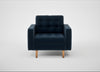 Hepburn Armchair Nobilis Velvet Night / Natural