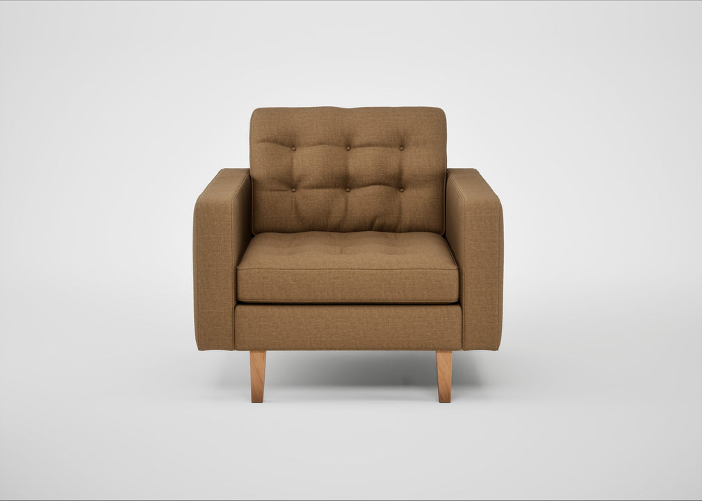 Hepburn Armchair Siena Cotton Clay / Natural