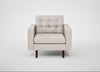 Hepburn Armchair Siena Cotton Natural / Walnut