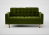 Hepburn 2 Seater Sofa Nobilis Velvet Leaf / Natural