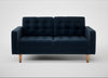 Hepburn 2 Seater Sofa Nobilis Velvet Night / Natural