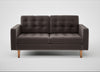Hepburn 2 Seater Sofa Nobilis Velvet Sable / Natural