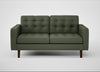 Hepburn 2 Seater Sofa Loop Boucle Forest / Walnut
