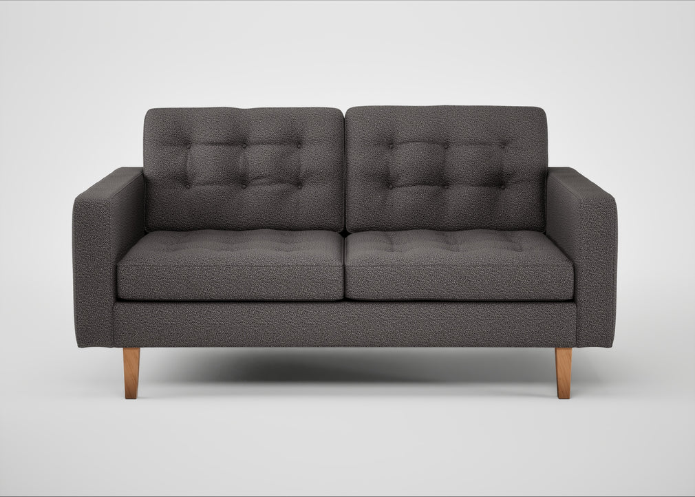 Hepburn 2 Seater Sofa Loop Boucle Granite / Natural