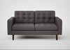 Hepburn 2 Seater Sofa Loop Boucle Granite / Walnut