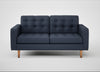 Hepburn 2 Seater Sofa Loop Boucle Navy / Natural