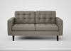 Hepburn 2 Seater Sofa Loop Boucle Taupe / Walnut