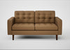 Hepburn 2 Seater Sofa Siena Cotton Clay / Walnut