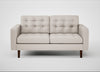 Hepburn 2 Seater Sofa Siena Cotton Natural / Walnut