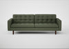 Hepburn 4 Seater Sofa Loop Boucle Forest / Walnut