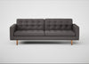 Hepburn 4 Seater Sofa Loop Boucle Granite / Natural